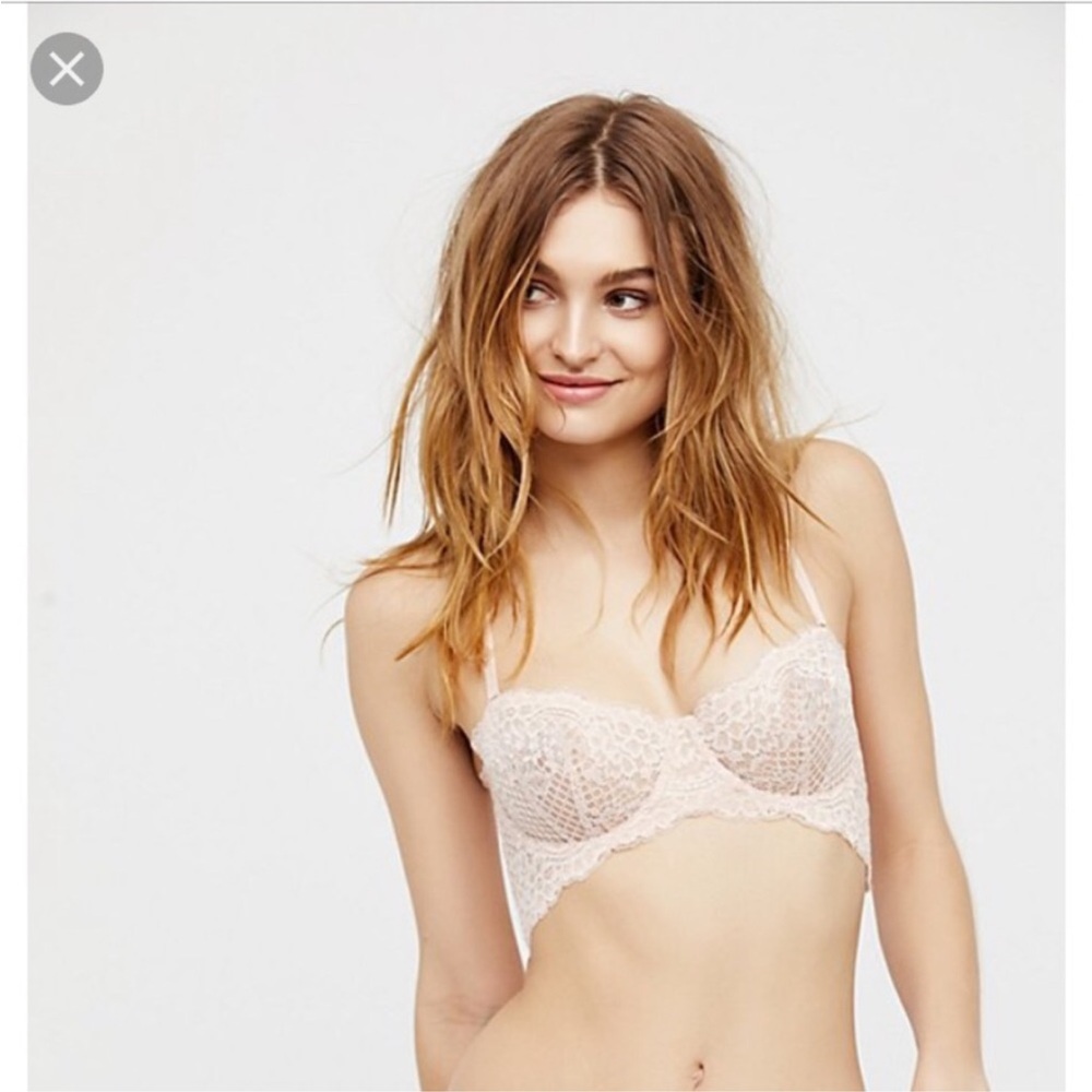 Free people lindy loo  pink underwire bra 36 DD